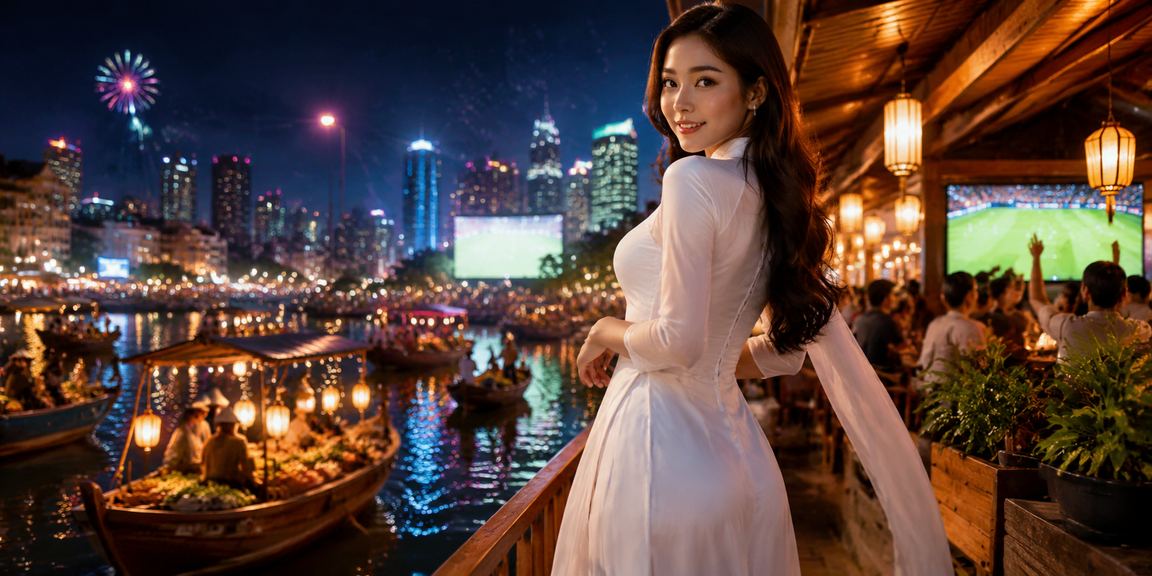 Người phụ nữ mặc áo dài tại Đà Lạt tham gia cá cược trực tuyến