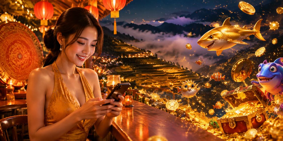 Người dùng trải nghiệm casino trên điện thoại tại chợ đêm Sapa